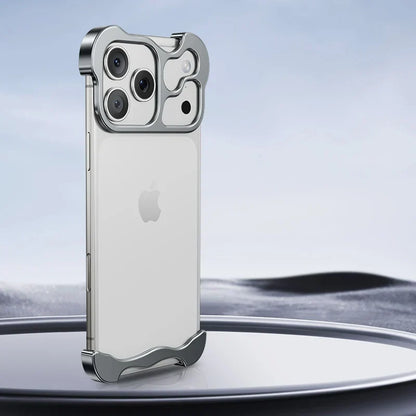 Aluminum Edge-Guard iPhone Bumper – Frameless Camera & Corner Shield for 12-17 Series