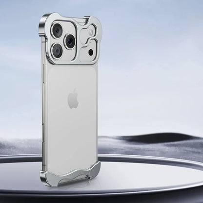 Aluminum Edge-Guard iPhone Bumper – Frameless Camera & Corner Shield for 12-17 Series