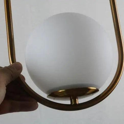 Glass Pendant Light with Metal Frame for Kitchen Island Dining Room Contemporary Ceiling Fixture Modern Hanging Lamp