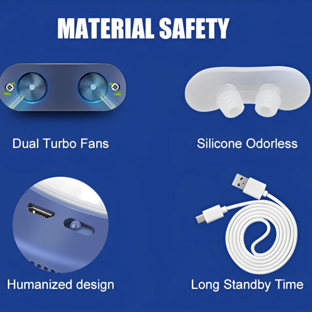 RESPIVIBE – Quiet Micro CPAP Device for Sleep Apnea Support