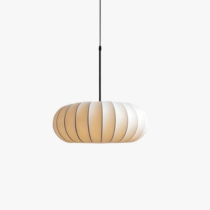 Suspension en soie à forme organique pour salles à manger et salons – Compatible LED à intensité variable, disponible en tailles 12, 16 ou 20 pouces