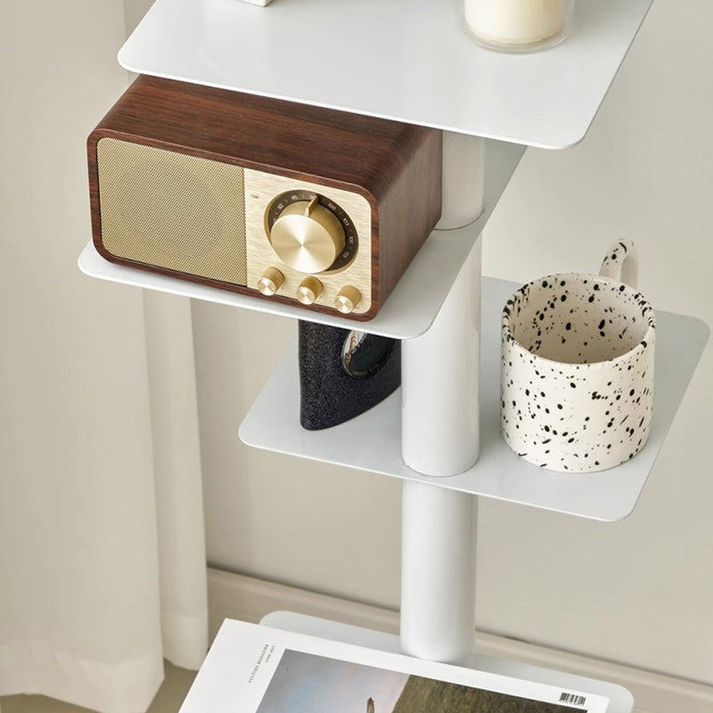 Mid-Century Bookshelf | 9-Tier Carbon Steel Display Rack for Stylish Storage