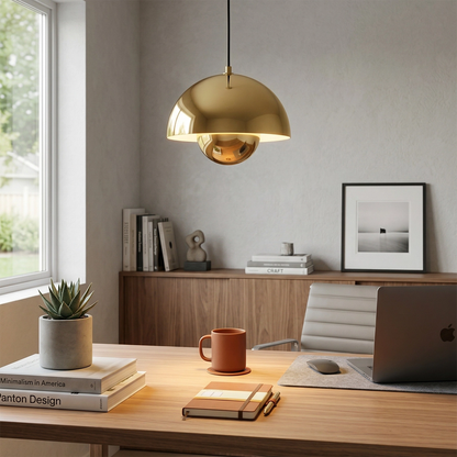 Mid-Century Modern Flower Bud Pendant Light - Versatile Pendant Lighting with Geometric Design