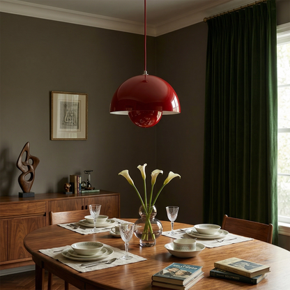Mid-Century Modern Flower Bud Pendant Light - Versatile Pendant Lighting with Geometric Design