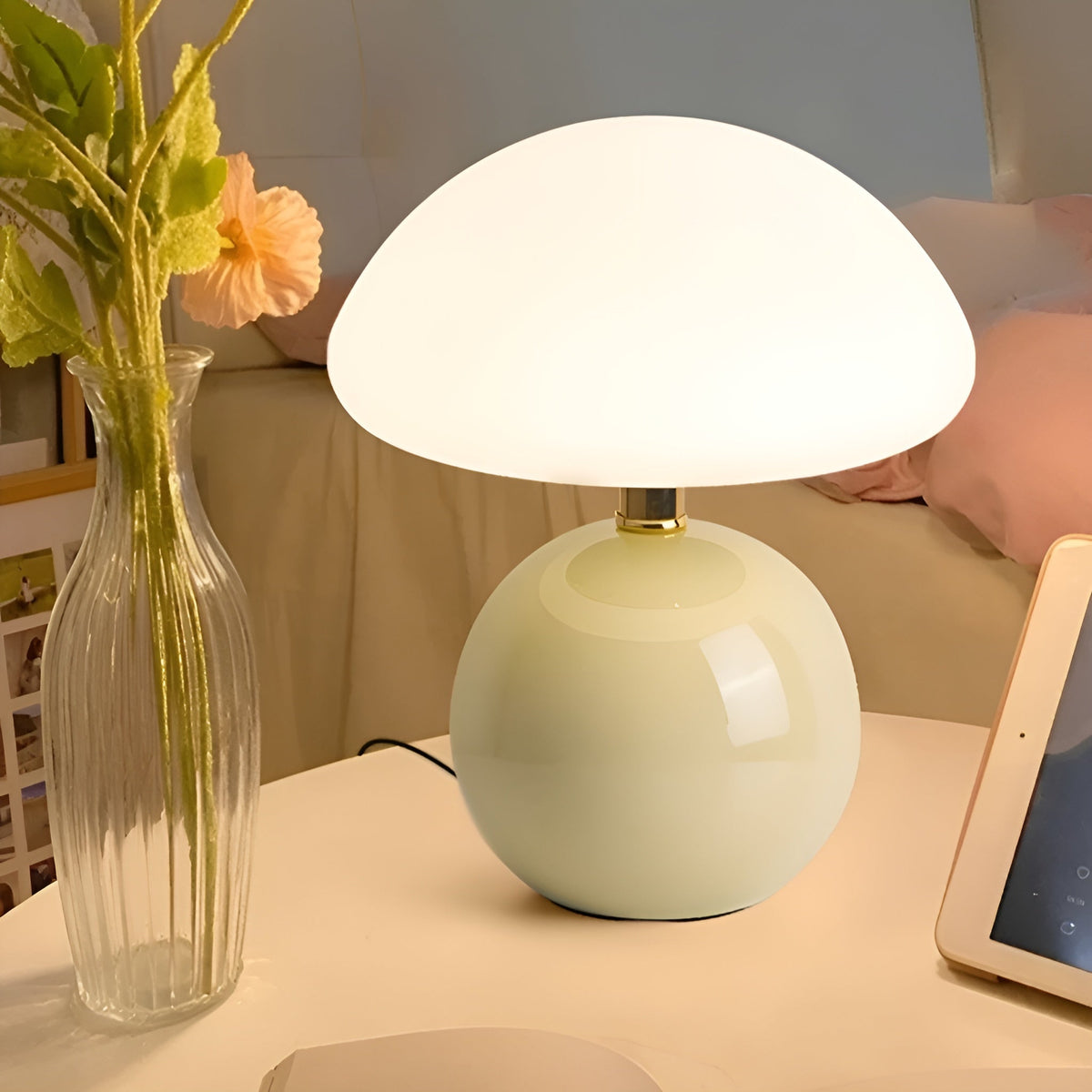 Mid-Century Modern | Decorative Lamp with Warm Ambient Light | Compact Design for Cozy Spaces