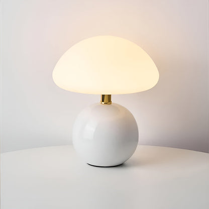 Mid Century Modern Table Lamp, Small Table Lamp with Warm Ambient Light, USB Bedside Lamp for Nightstand and Desk