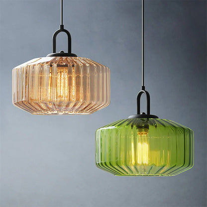 Handblown Glass Pendant Light Fixture 11 Inch Diameter for Kitchen Dining Room Hallway Living Room Bedroom LED Ceiling Light