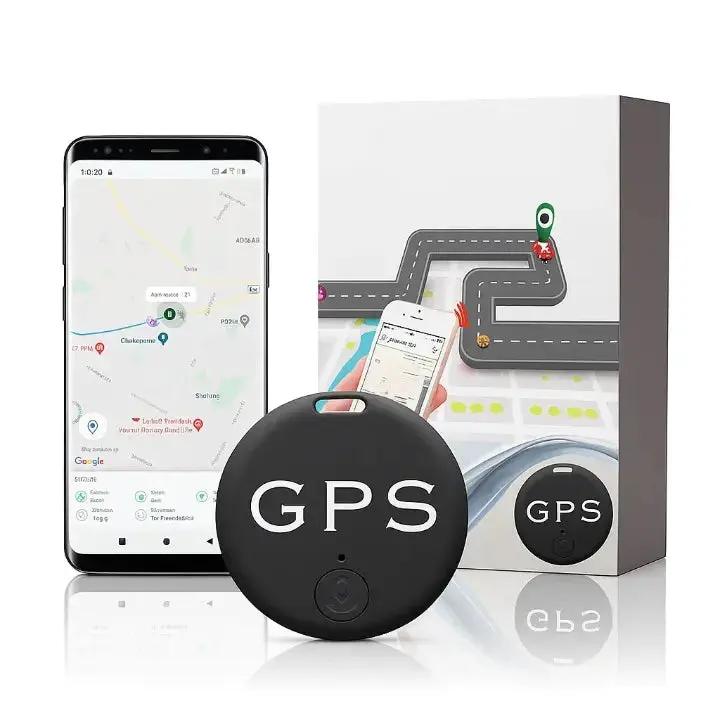 Real-Time GPS Tracker 2-Pack - Magnetic Mini Location Device for Vehicles, Luggage & Belongings - Live Position Monitoring System
