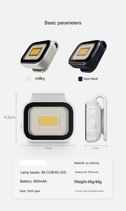 Portable LED Camping Lamp with Clip-on Design & Waterproof Feature for Outdoor Adventures