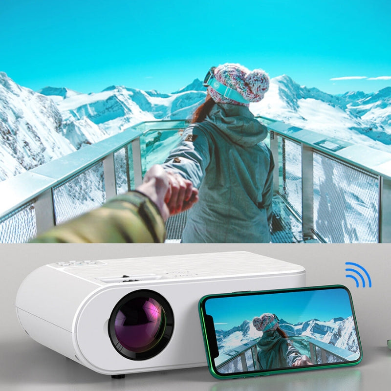 Mini Projector | Portable Full HD Projector with Screen Mirroring | Compact Design for Outdoor Movies