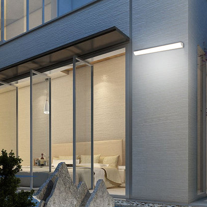 Applique murale LED d'extérieur en aluminium, luminaire étanche au design moderne pour terrasse, porche et entrée