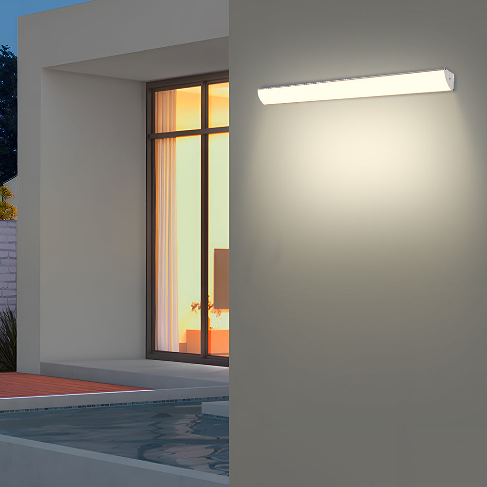 Applique murale LED d'extérieur en aluminium, luminaire étanche au design moderne pour terrasse, porche et entrée