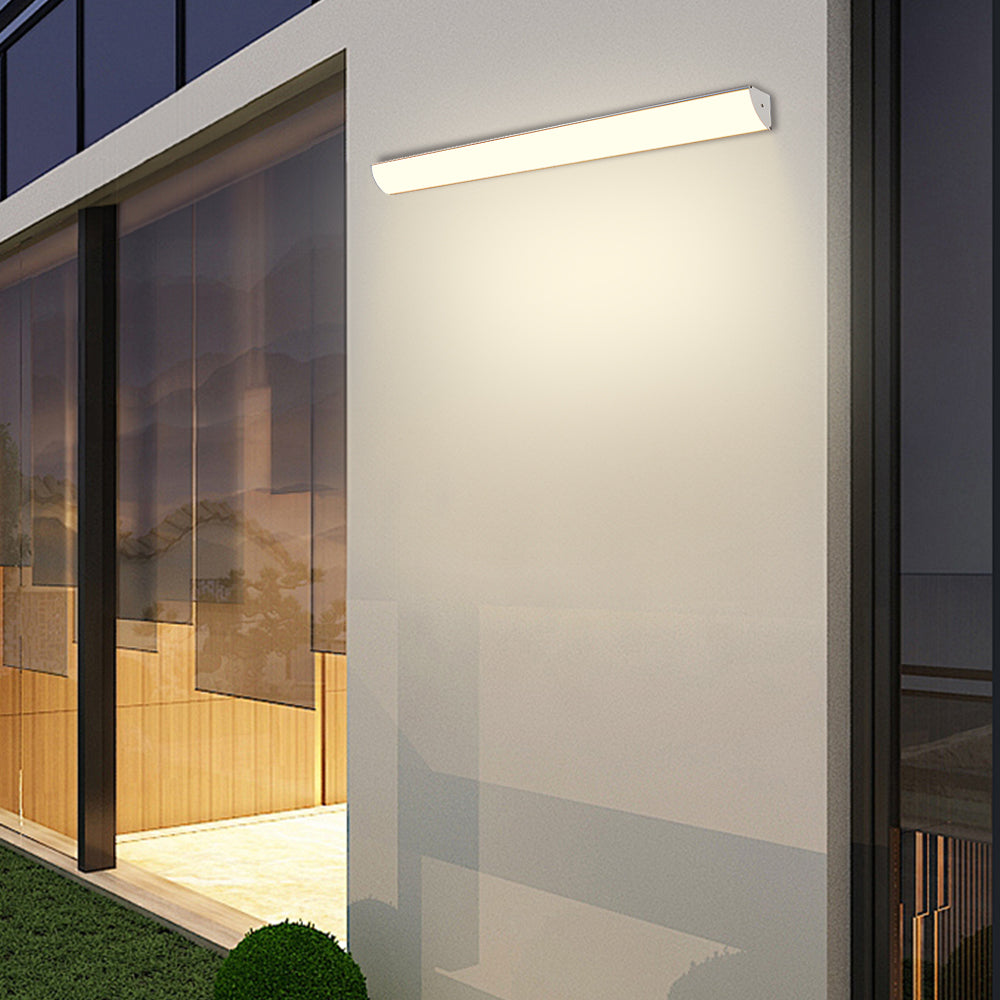 Applique murale LED d'extérieur en aluminium, luminaire étanche au design moderne pour terrasse, porche et entrée