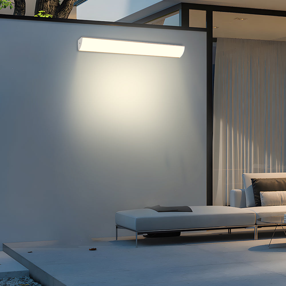 Applique murale LED d'extérieur en aluminium, luminaire étanche au design moderne pour terrasse, porche et entrée