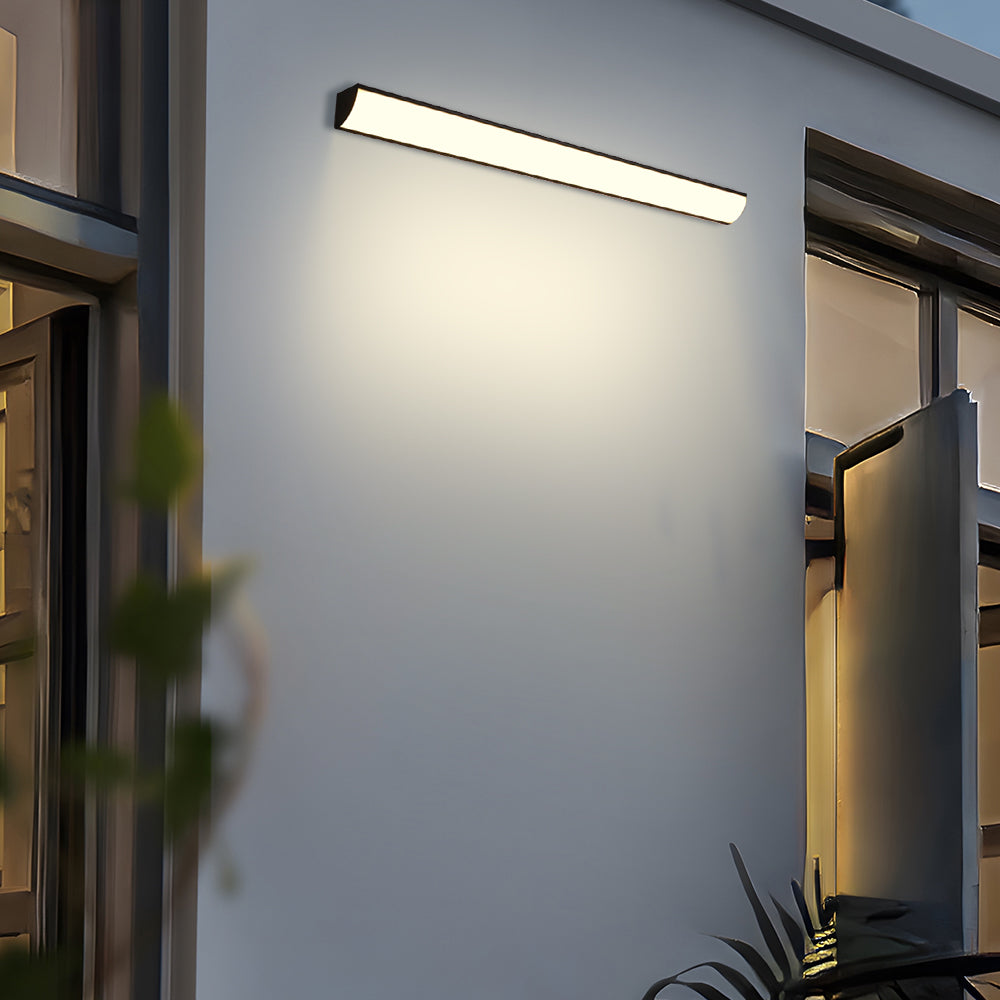 Applique murale LED d'extérieur en aluminium, luminaire étanche au design moderne pour terrasse, porche et entrée