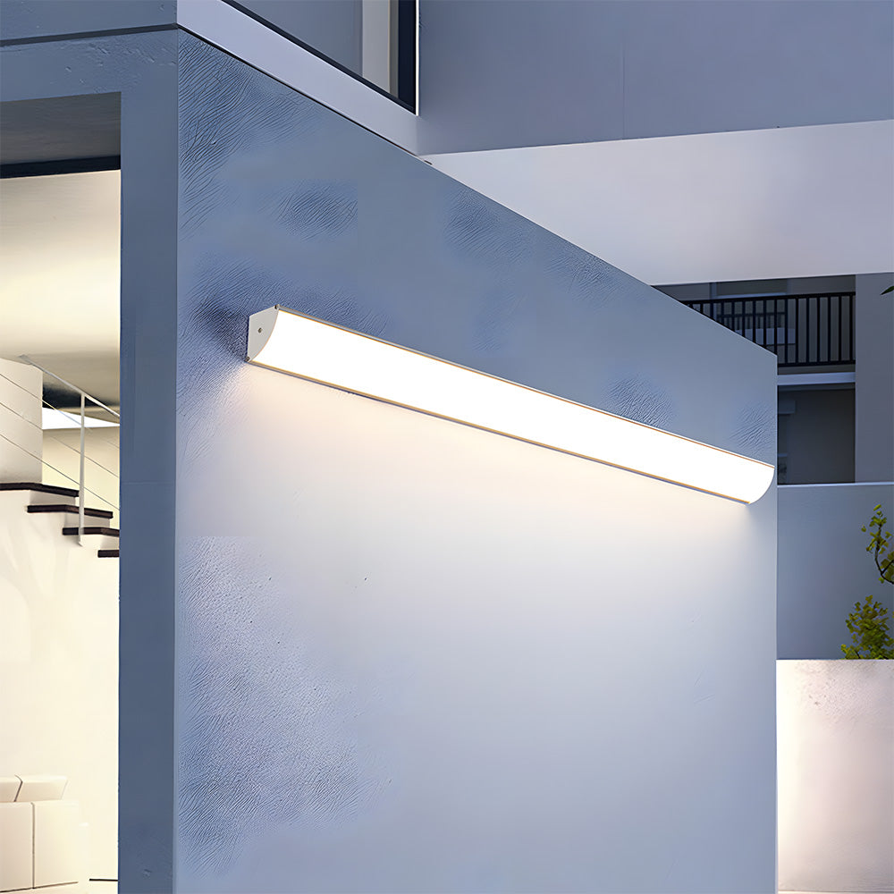 Applique murale LED d'extérieur en aluminium, luminaire étanche au design moderne pour terrasse, porche et entrée
