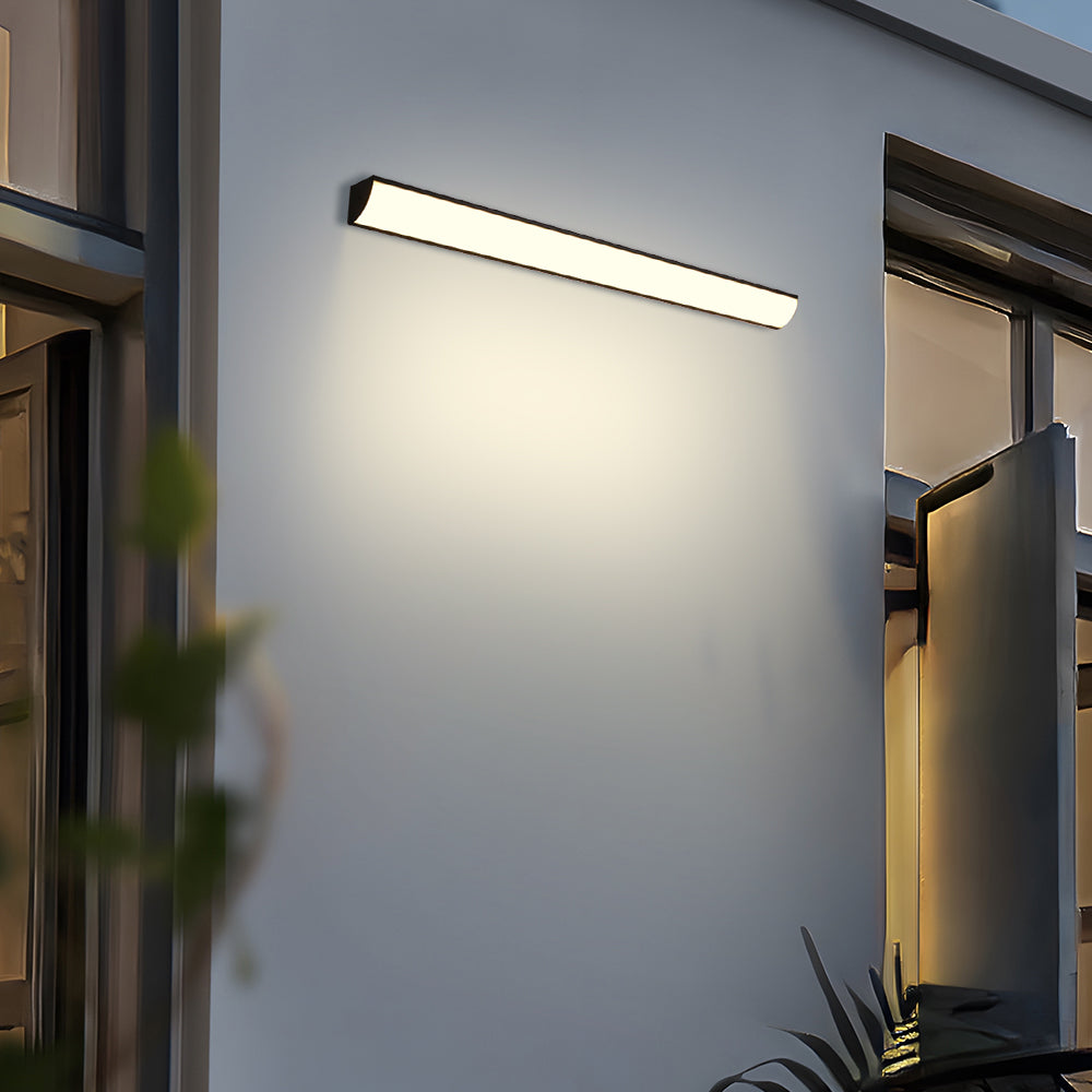 Applique murale LED d'extérieur en aluminium, luminaire étanche au design moderne pour terrasse, porche et entrée
