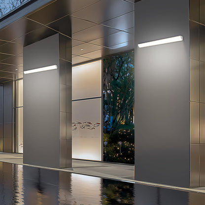 Applique murale LED d'extérieur en aluminium, luminaire étanche au design moderne pour terrasse, porche et entrée