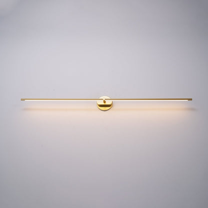 Linear LED Bathroom Vanity Light Fixture 27-50 Inch Metal Wall Sconce for Mirror Black Gold Brushed Nickel Warm Lighting Powder Room Dressin