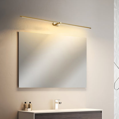 Applique murale linéaire sans fil rechargeable avec commande tactile – Lampe murale sur batterie alimentée par USB pour miroir de salle de bain, chambre ou placard