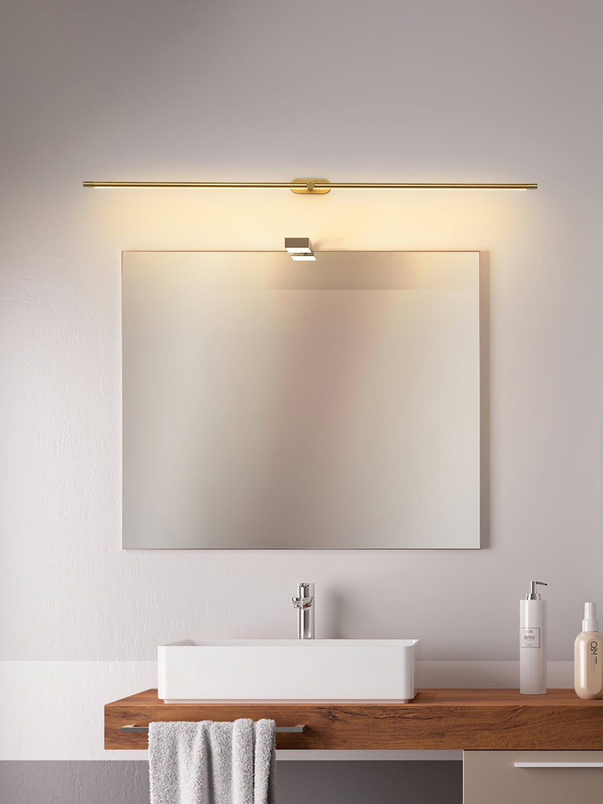 Cordless LED Vanity Light Bar with Touch Dimmer & USB Charging for Bathroom Mirror Makeup Application