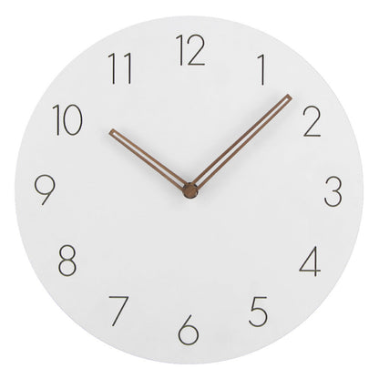 Minimalist Wall Clock | Silent Grey Dial with Copper Hands for Modern Decor