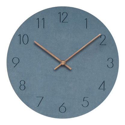 Minimalist Wall Clock | Silent Mechanism with Elegant Wood Design for Tranquil Spaces