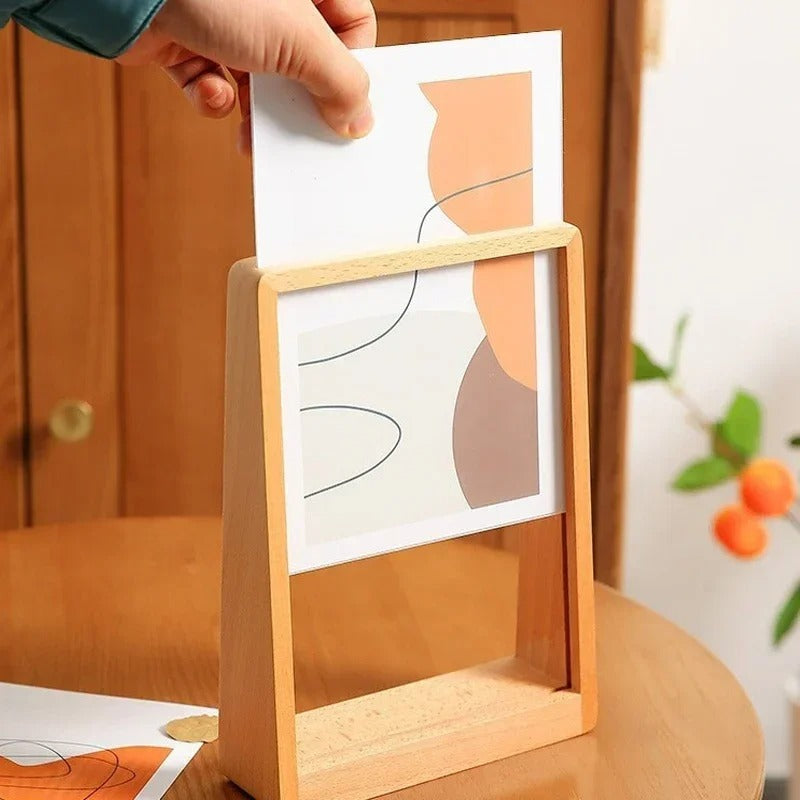 Minimalist Wooden Photo Frames with Floating Design – Beechwood and Acrylic Display