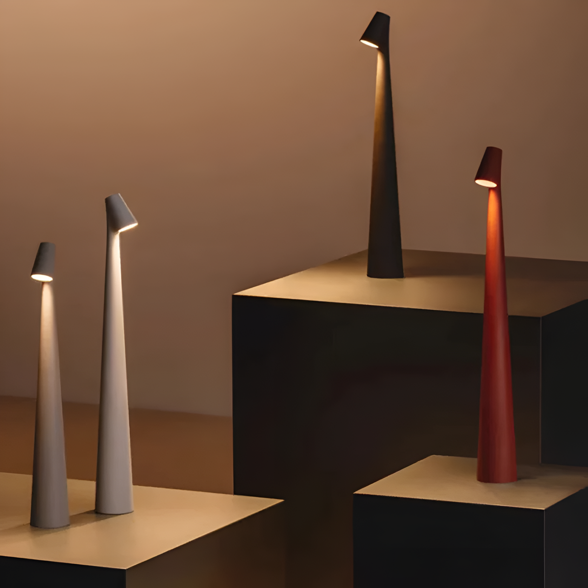 Mira Table Lamp - Cordless Dimmable LED, Nordic Design