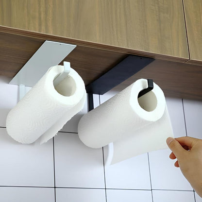 Mira Under Cabinet Paper Towel Holder - Durable Iron, Adhesive Mount