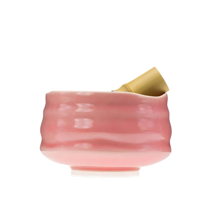 Miyako Matcha Set - Ceramic Japanese Tea Set, Elegant Pink