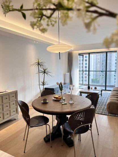 Ceiling Pendant Light White Polymer Shade Adjustable Drop Height Modern Dining Room Kitchen Living Room Hanging Fixture E26 E27 Socket 12 in