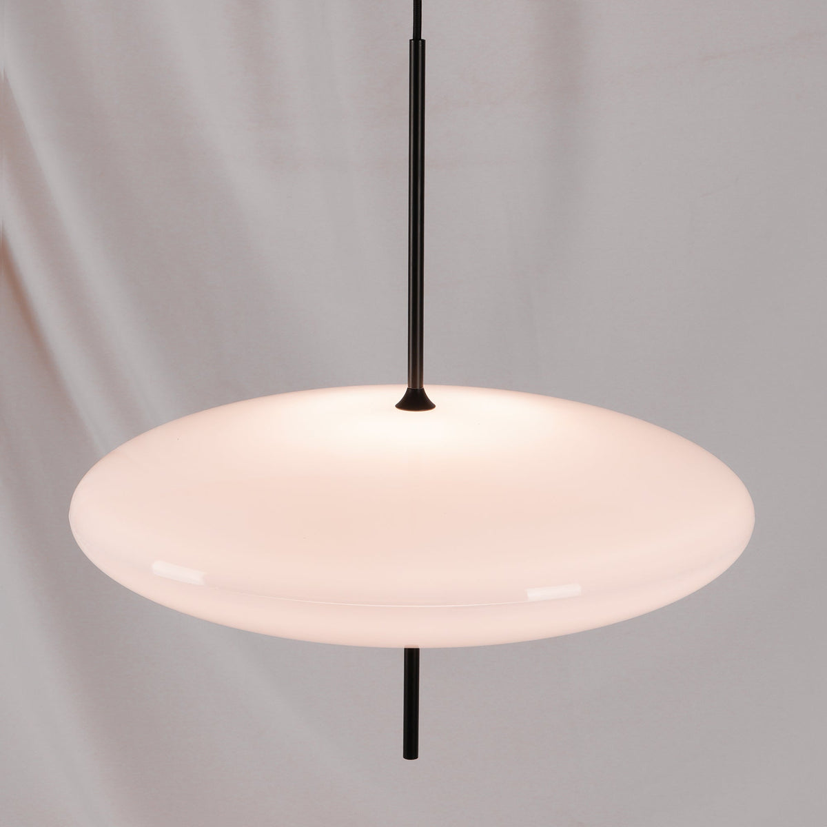 Ceiling Pendant Light White Polymer Shade Adjustable Drop Height Modern Dining Room Kitchen Living Room Hanging Fixture E26 E27 Socket 12 in
