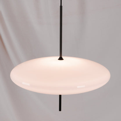 Ceiling Pendant Light White Polymer Shade Adjustable Drop Height Modern Dining Room Kitchen Living Room Hanging Fixture E26 E27 Socket 12 in