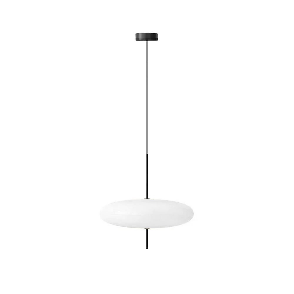 Ceiling Pendant Light White Polymer Shade Adjustable Drop Height Modern Dining Room Kitchen Living Room Hanging Fixture E26 E27 Socket 12 in