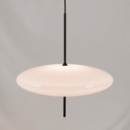 Ceiling Pendant Light White Polymer Shade Adjustable Drop Height Modern Dining Room Kitchen Living Room Hanging Fixture E26 E27 Socket 12 in