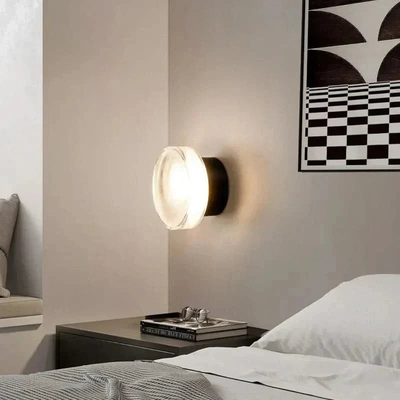 Dimmable LED Sconce 12 Inch Aluminum Adjustable Brightness Fixture for Bedside Reading Hallway Entryway Staircase Ambient Glow Modern Minima