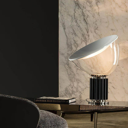 Adjustable Desk Lamp with Glass Shade for Bedroom Office Reading Room Ambient Light Fixture Contemporary Aluminum Design US Voltage 110-120V
