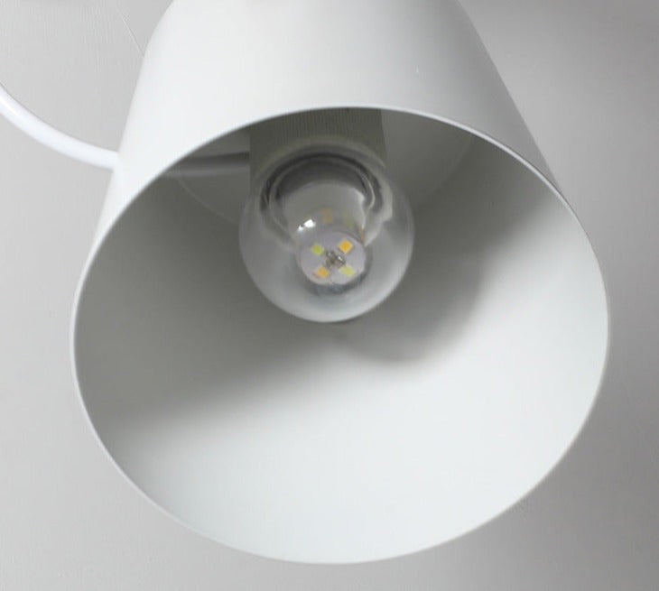 Industrial Sconce with Adjustable Cone Shade & Leather Strap for Bedroom Hallway Reading Task Lighting Wood Iron E27 Socket
