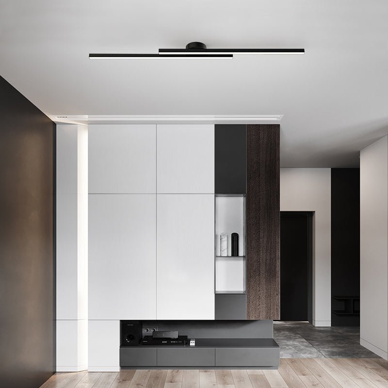 Plafonnier LED encastré — Disque rond à profil bas de 21 cm pour chambre, couloir, entrée — Montage en surface moderne en aluminium et acrylique avec