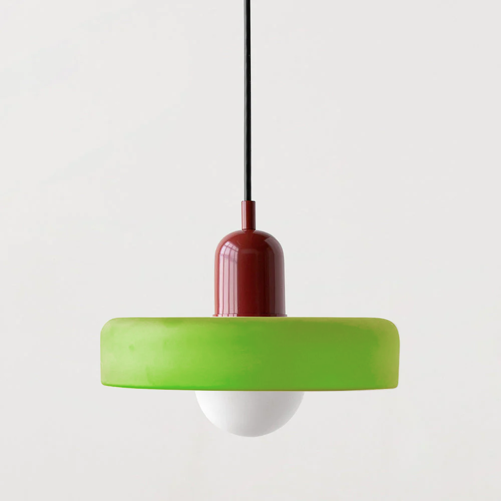 Colored Glass Drop Fixture G9 Socket 15W Mid-Century Style Overhead Illumination for Counter Island Breakfast Nook Eating Area Vibrant Tinte