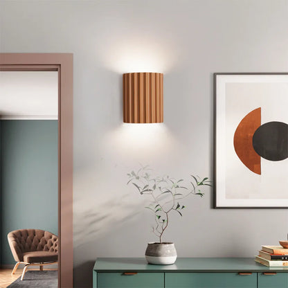 Sculptural Resin Sconce with Dual G9 Sockets for Bedroom Hallway Accent Lighting in Green Finish 6.5 Inches Compact Indoor Fixture
