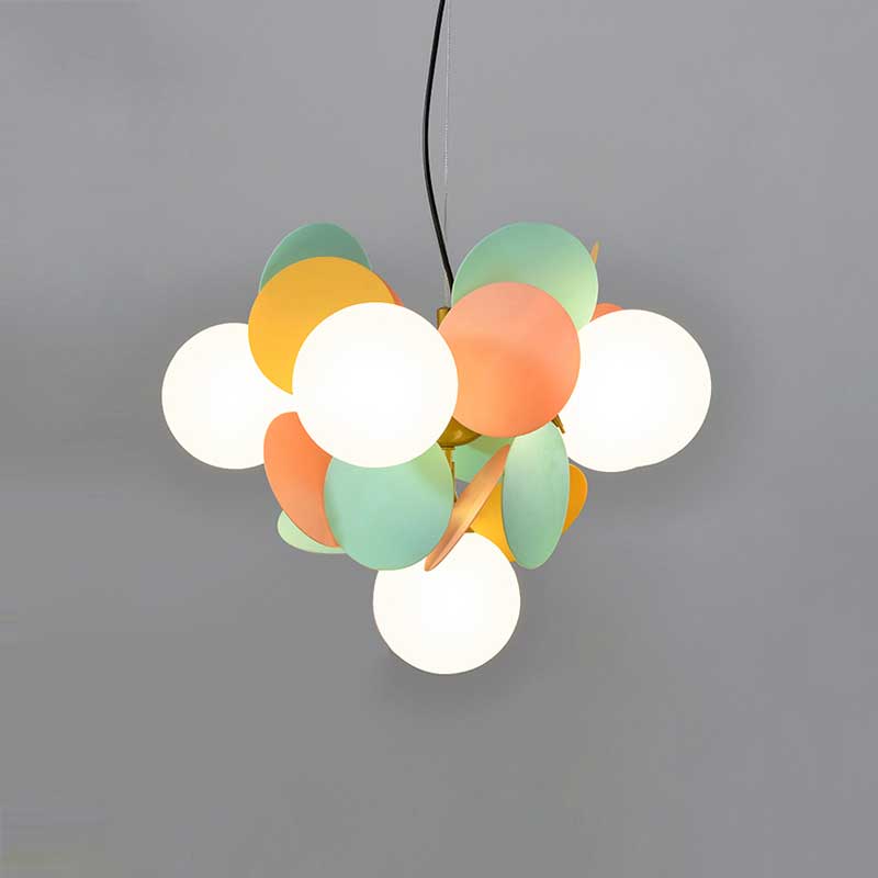 Lustre LED artistique | Design de branches colorées avec éclairage écoénergétique | Luminaire de plafond moderne pour intérieurs élégants