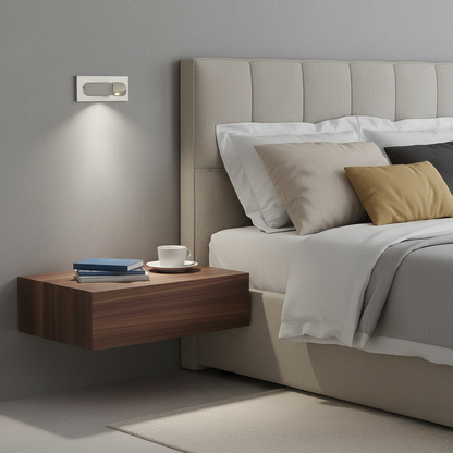 Wall Sconce Reading Light, LED Wall Lamp for Bedroom, Bedside Lamp with Foldable Arm, Modern Wall Light for Living Room