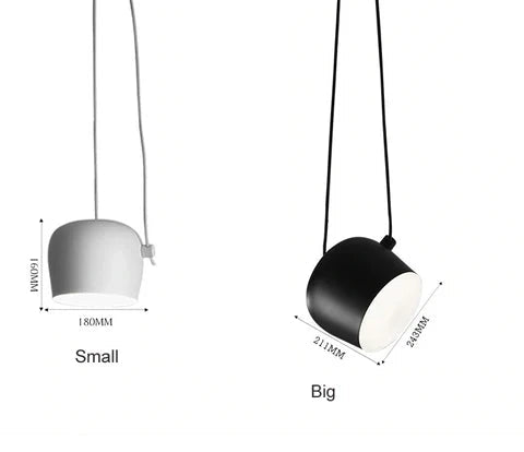 Modern Pendant Light with Drum Shade, Metal Hanging Pendant Lamp for Kitchen, Drum Pendant Light for Dining Room