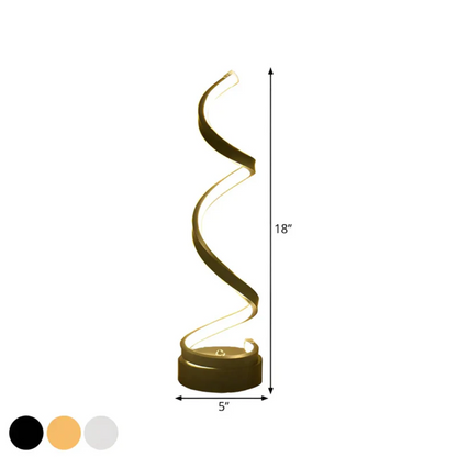 Table Lamps for Bedroom, Modern Dimmable LED Desk Lamp, Acrylic Bedside Lamp for Living Room and Home Office