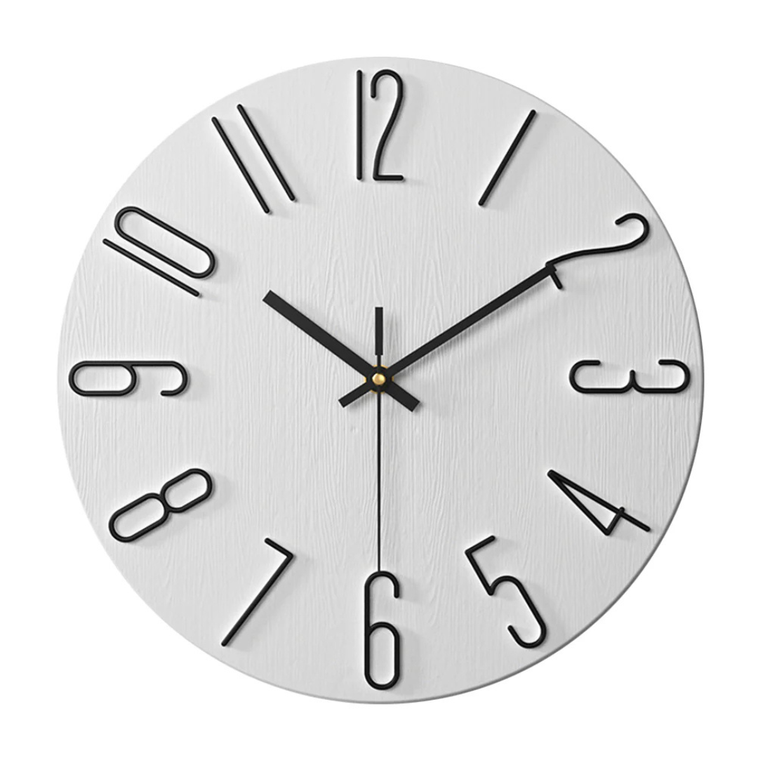 Modern Home Decor | 30 cm Silent Wall Clock with Minimalist Design | Elegant Timepiece for Any Space