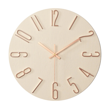 Modern Home Decor | 30 cm Silent Wall Clock with Minimalist Design | Elegant Timepiece for Any Space