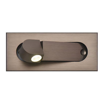 Pivoting LED Bedside Sconce with Push-Button Control for Focused Night Reading in Compact Spaces