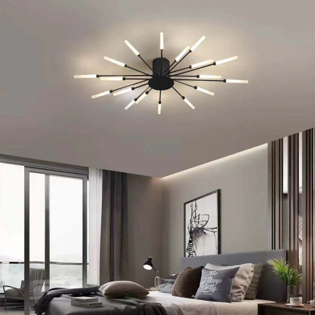 Plafonnier LED moderne à montage encastré Ortekor avec éclairage écoénergétique | Design élégant pour salons et chambres